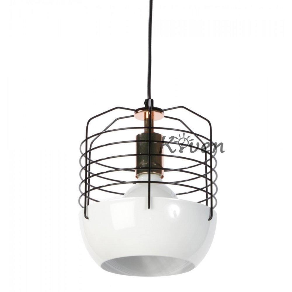 modern cage pendant light