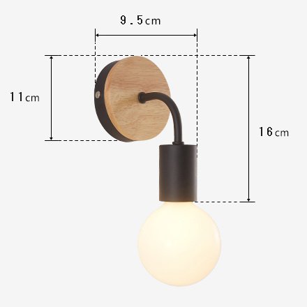 Kiven 2-Pack Sconces Minimalist E26 UL Certification Plug-In