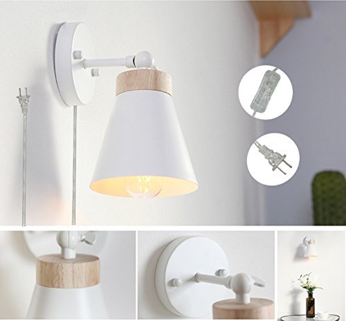 modern plug in wall sconce