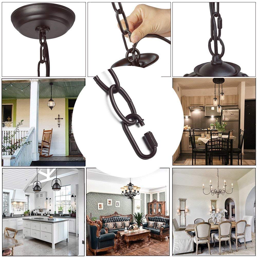 DIY Lighting Suit Chandelier Chain Swag Kit 15' Retro Style Weave Rope