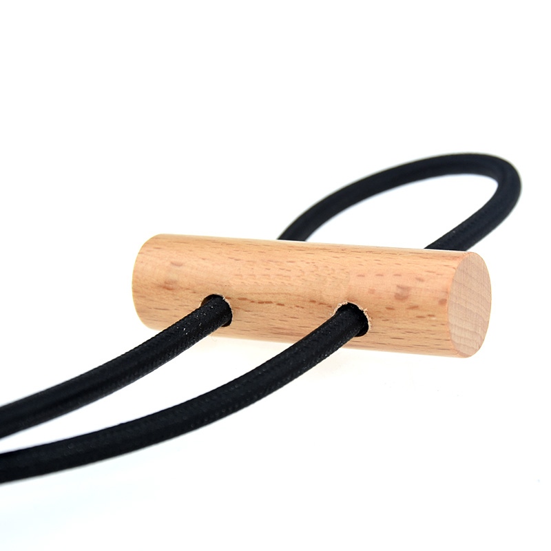 6Pack Wooden Art Cord Adjuster with 2 Holes for Chandelier Pendant