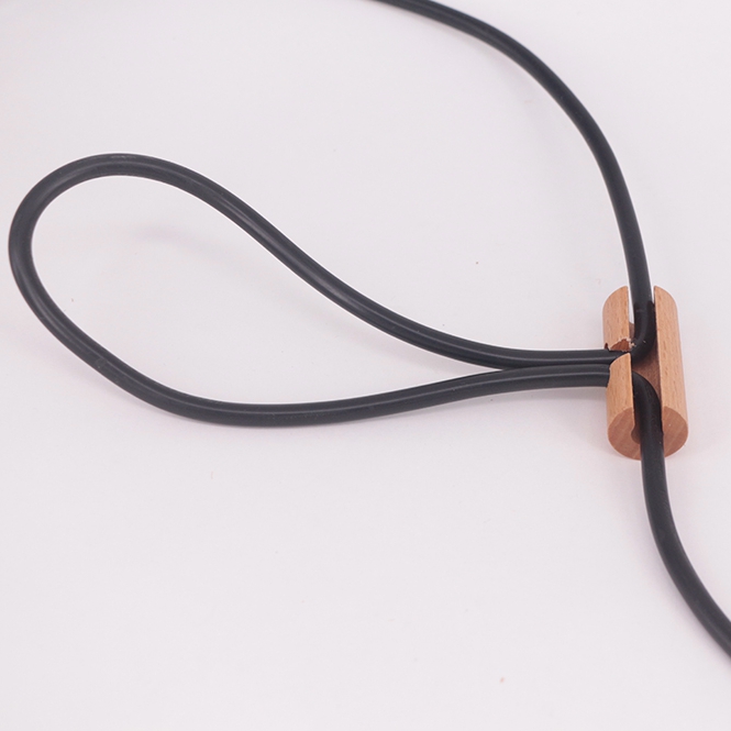 4Pack Wooden Art Cord Adjuster with 2 Holes for Chandelier Pendant