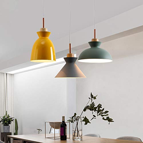 Kiven HType Track Light Pendants 4.9 ft Cord Dark Grey Lamp Shade