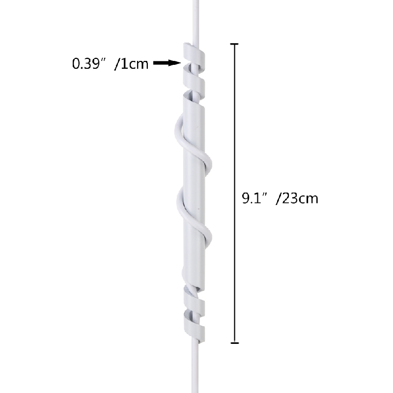 3Pack Iron Art Cord Adjuster White Color Cable Management Accessories