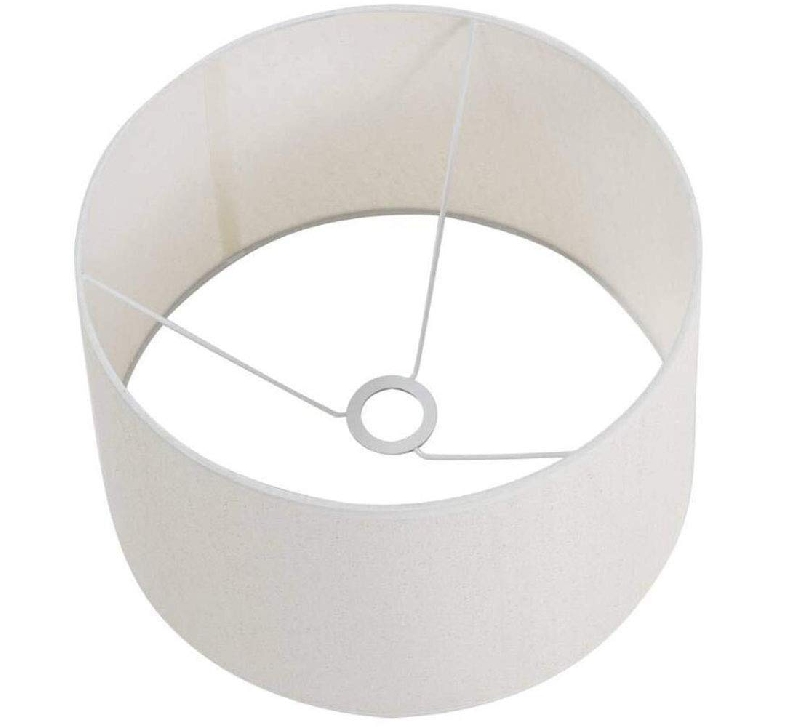 Linen Large Drum Lamp Shade With Slip, How To Attach An Uno Lamp Shade