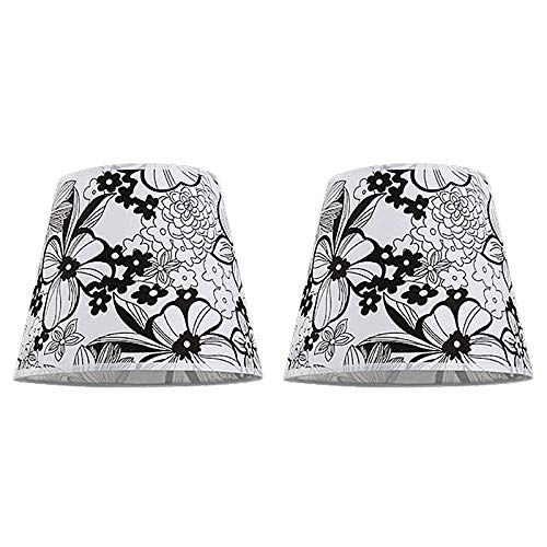 kiven STGLIGHTING 2-Pack PVC Cloth Lamp Shades Fixture Replacement Shades for Floor Lamps and Other Compatible Lamps