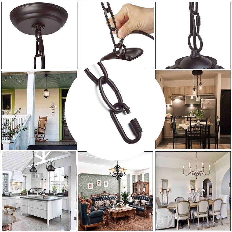 DIY Lighting Suit Chandelier Chain Swag Kit 15' Retro Style Weave Rope