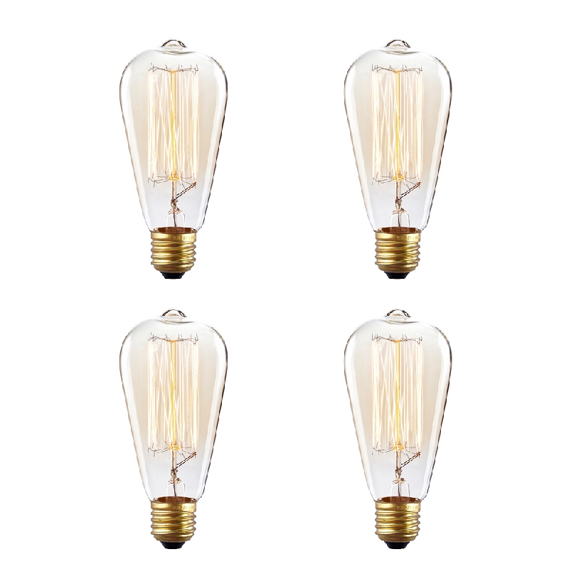 Vintage Edison Bulb 60w Dimmable Filament Incandescent Light Bulbs